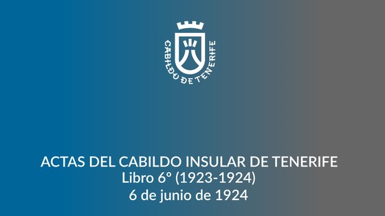 Imagen de  Actas del Cabildo Insular de Tenerife - Libro 006 1923-1924