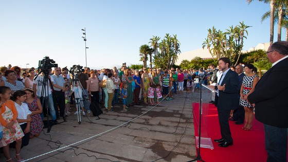 Imagen de Carlos Alonso inaugura una zona de esparcimiento en Ravelo, El Sauzal