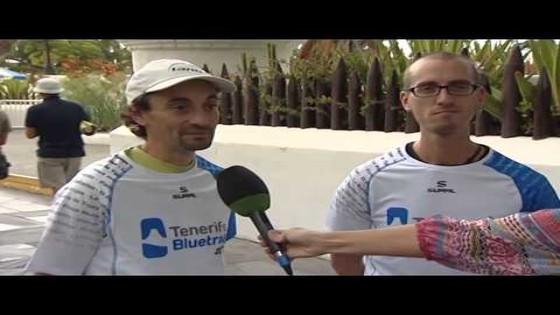 Imagen de Carlos Alonso se reúne con los corredores de la competición Tenerife Bluetrail 2013