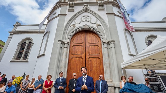 Imagen de Cabildo y Obispado restauran el campanario de  la iglesia Nuestra Señora de la Luz de Guía de Isora