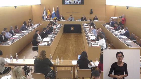 Imagen de Pleno extraordinario del Cabildo de Tenerife, 31 de octubre de 2019