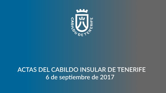 Imagen de Pleno extraordinario del Cabildo de Tenerife, 6 de septiembre de 2017