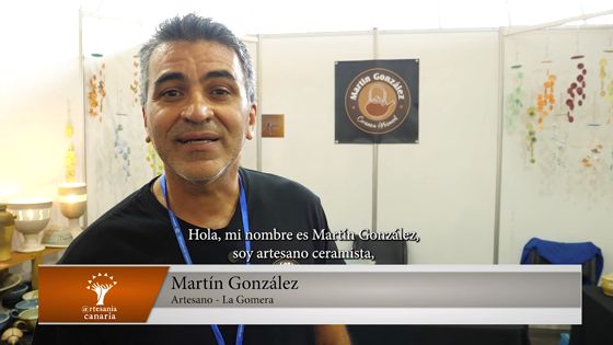 Imagen de Invitacion de Martin Gonzalez, ceramista, a la XXXIX Feria de Artesania de Canarias