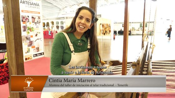 Imagen de Invitacion de Cintia Maria Marrero a la XXXIX Feria de Artesanía de Canarias