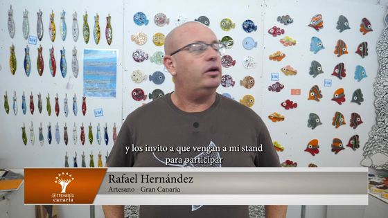 Imagen de Invitacion de Rafael Hernandez, ceramista, a la XXXIX Feria de Artesania de Canarias