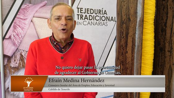 Imagen de Cierre de la XXXIX Feria de Artesania de Canarias. Intervención del consejero insular Efrain Medina
