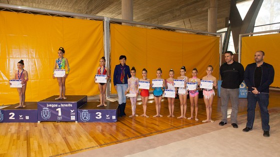 Imagen de La gimnasia rítmica de los Juegos Cabildo de Tenerife define a sus vencedoras individuales